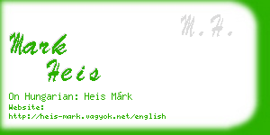 mark heis business card